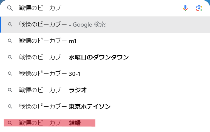 戦慄のピーカブー_検索欄